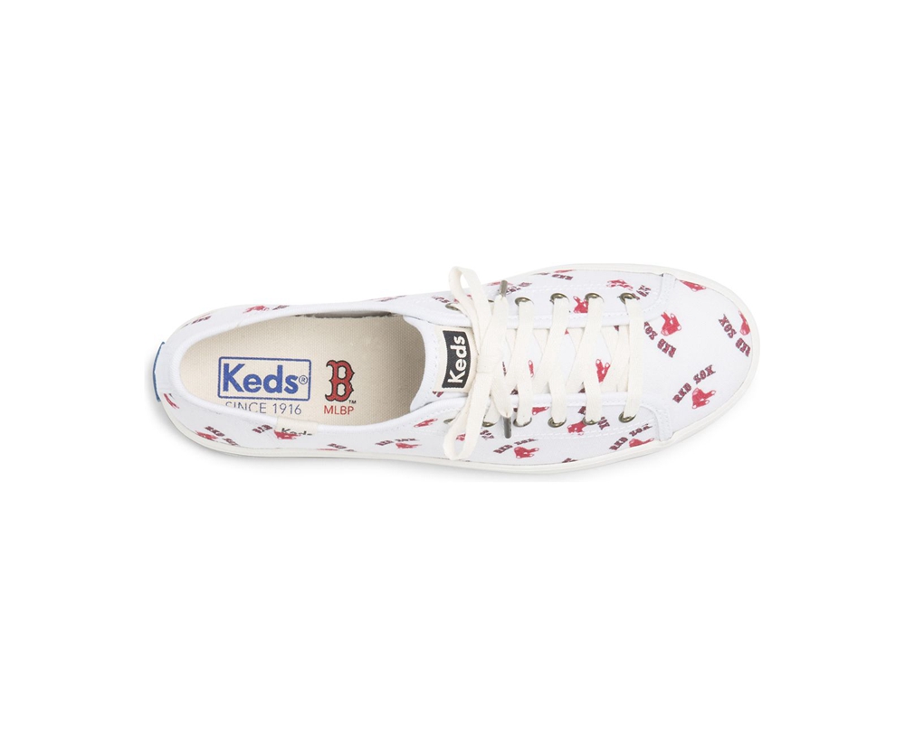 Womens Keds Sneakers - Kickstart MLB® - White/Red - 9523-IWQZM